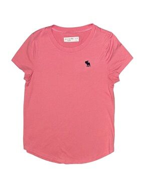 ABERCROMBIE Girl's Pink Short Sleeve Shirt Size 11-12